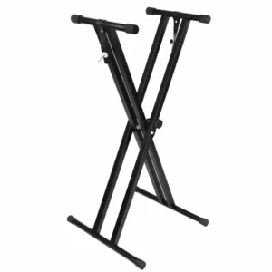 Double X Keyboard Stand – Heavy Duty Adjustable Keyboard Stand for Stage & Studio