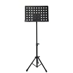 Big Adjustable Music Stand with Large Sheet Plate – Heavy Duty Iron Tripod OEM Wholesale