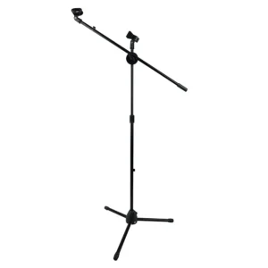 Adjustable Boom Microphone Stand with Tripod Base