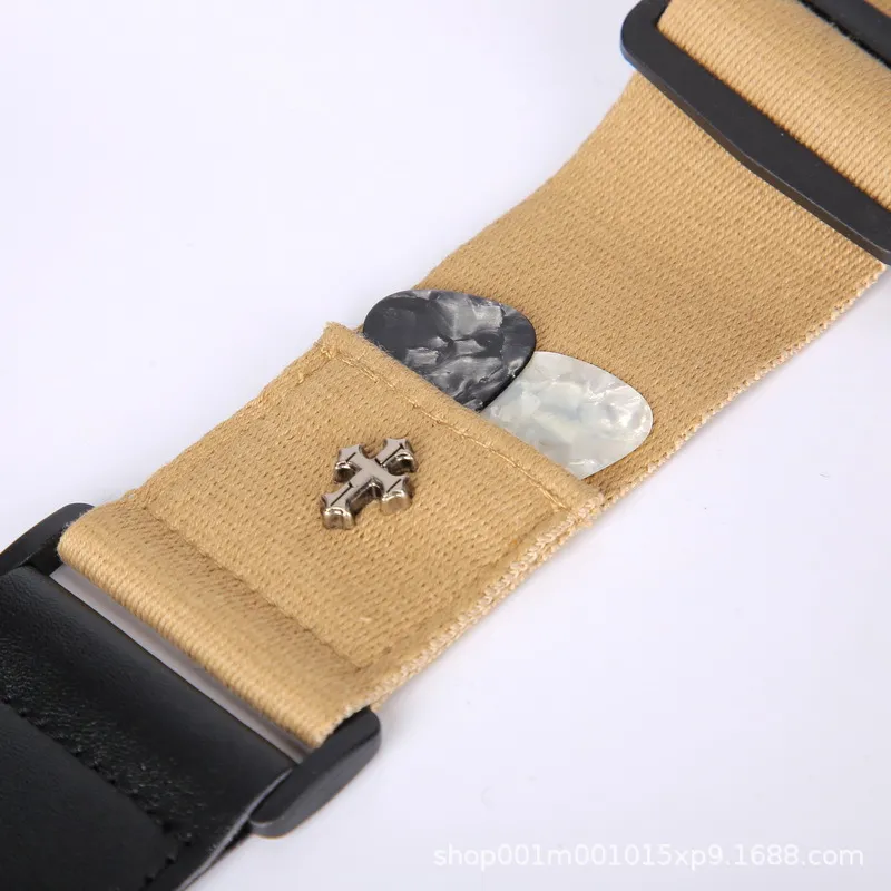 Adjustable Fabric Guitar Strap with Reinforced Ends - Image 5